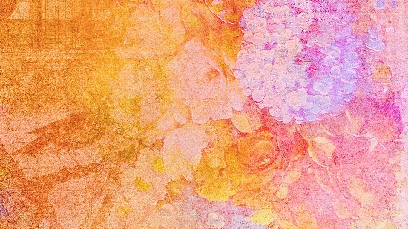 1366x768 Download wallpaper 1366x768 scrapbooking, paper, patterns