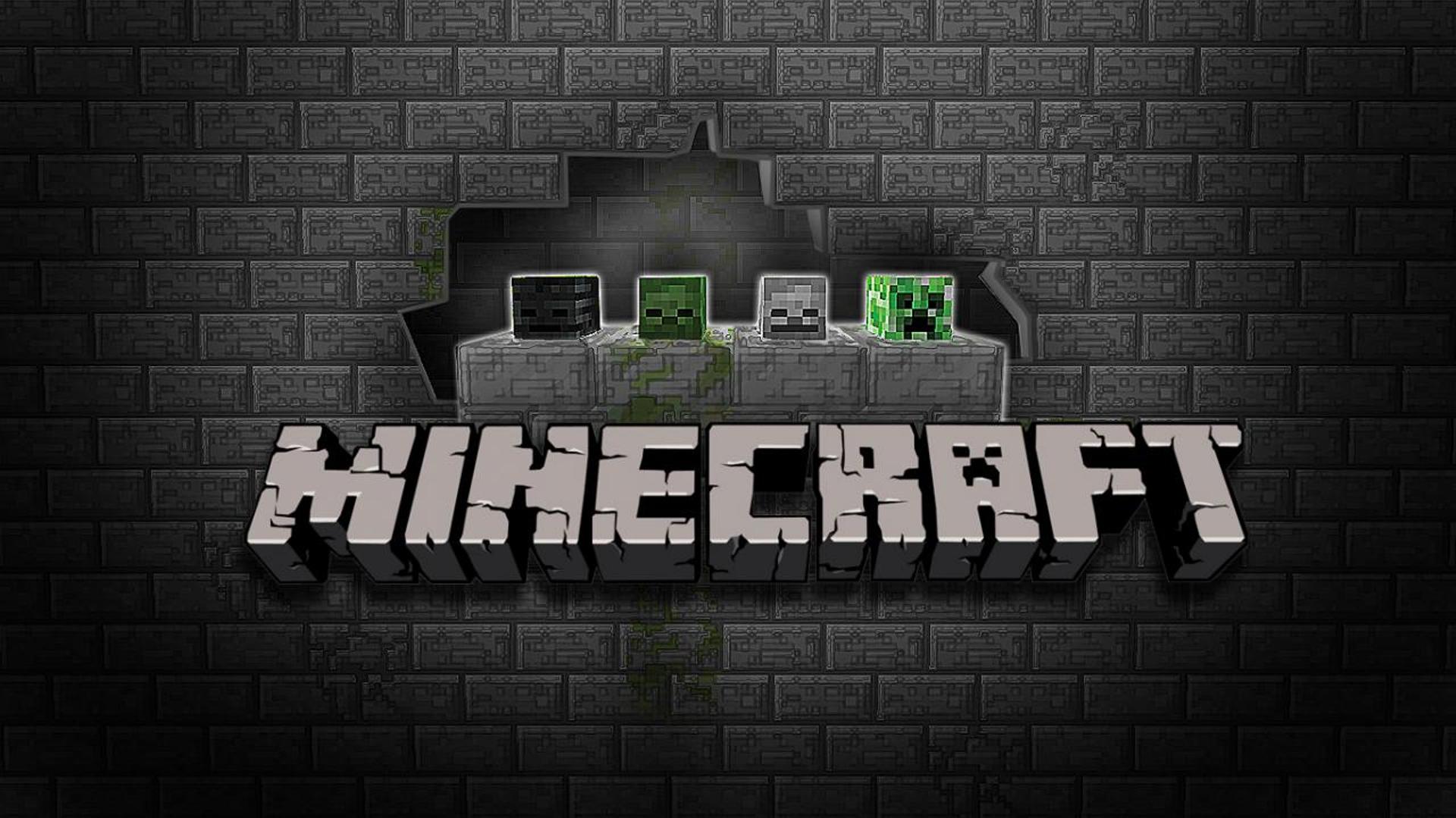 minecraft logo wallpaper