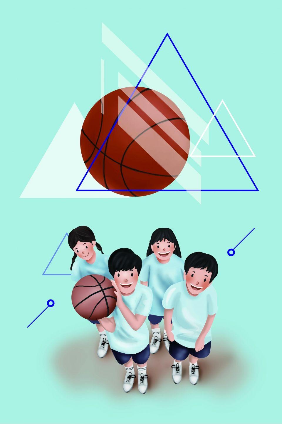 960x1441 Plus Single Youth Boys And Girls Basketball Background