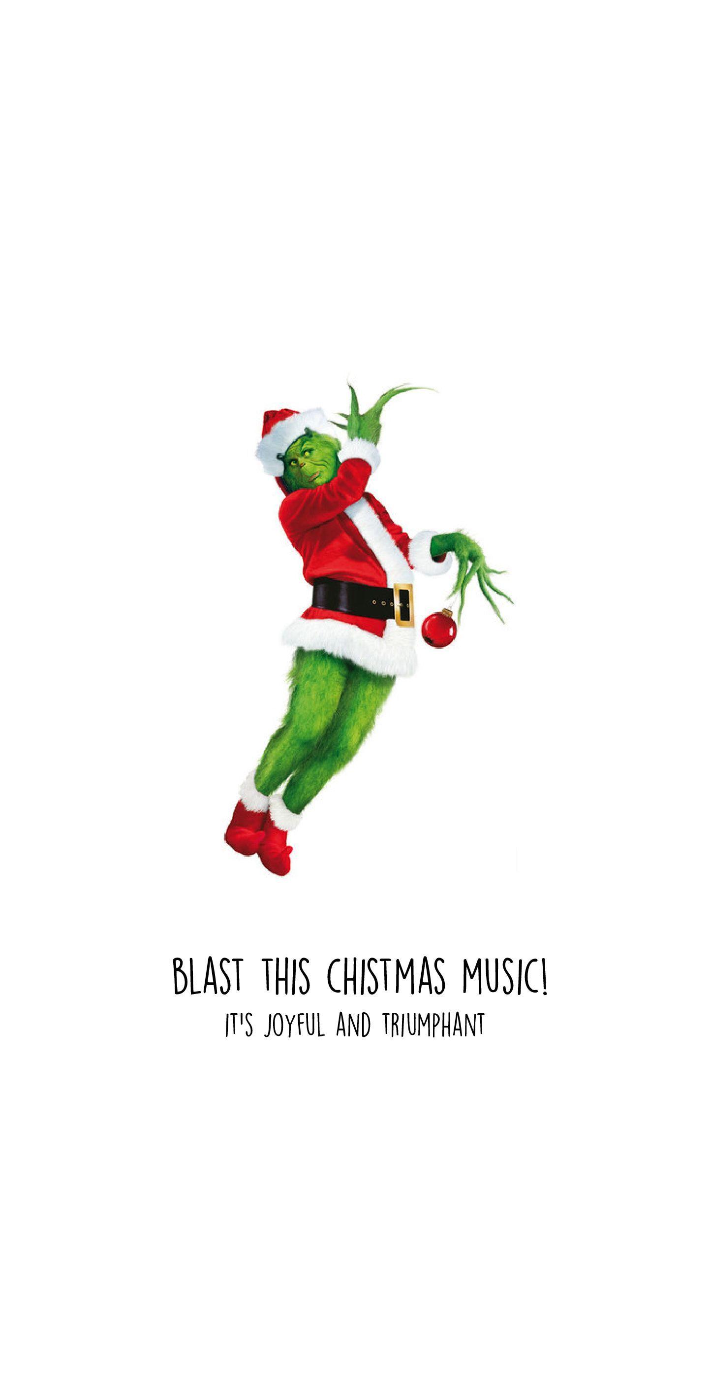 1445x2832 Free Grinch Holiday iPhone Wallpaper .
