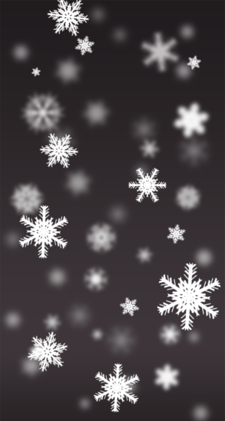 744x1392 Christmas Snowflake Wallpaper