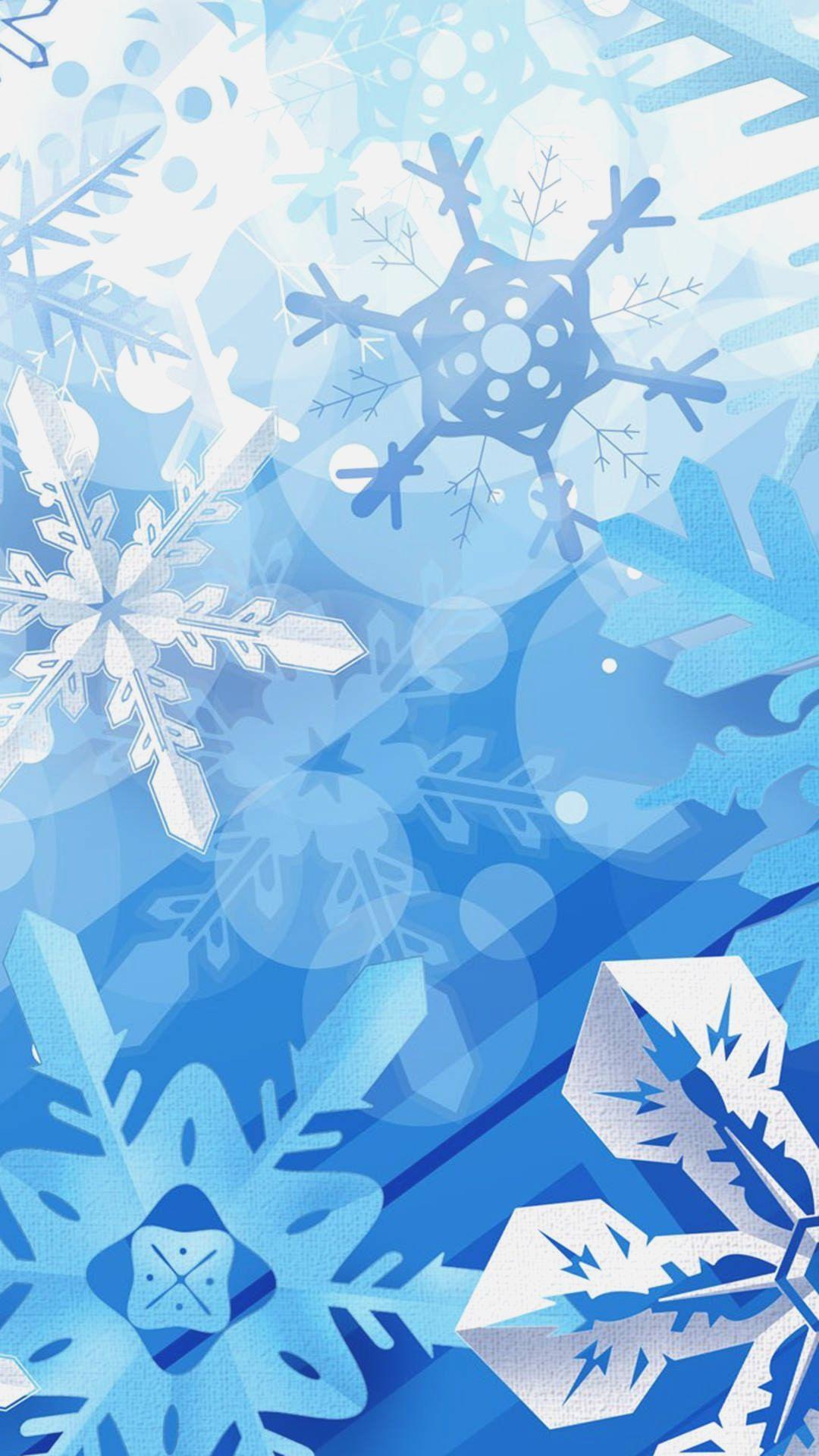1080x1920 Christmas Snowflake iPhone Wallpaper