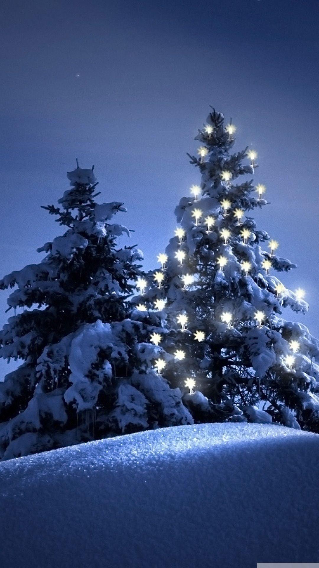 Christmas Lights Snow Wallpapers Top Free Christmas Lights Snow Backgrounds Wallpaperaccess