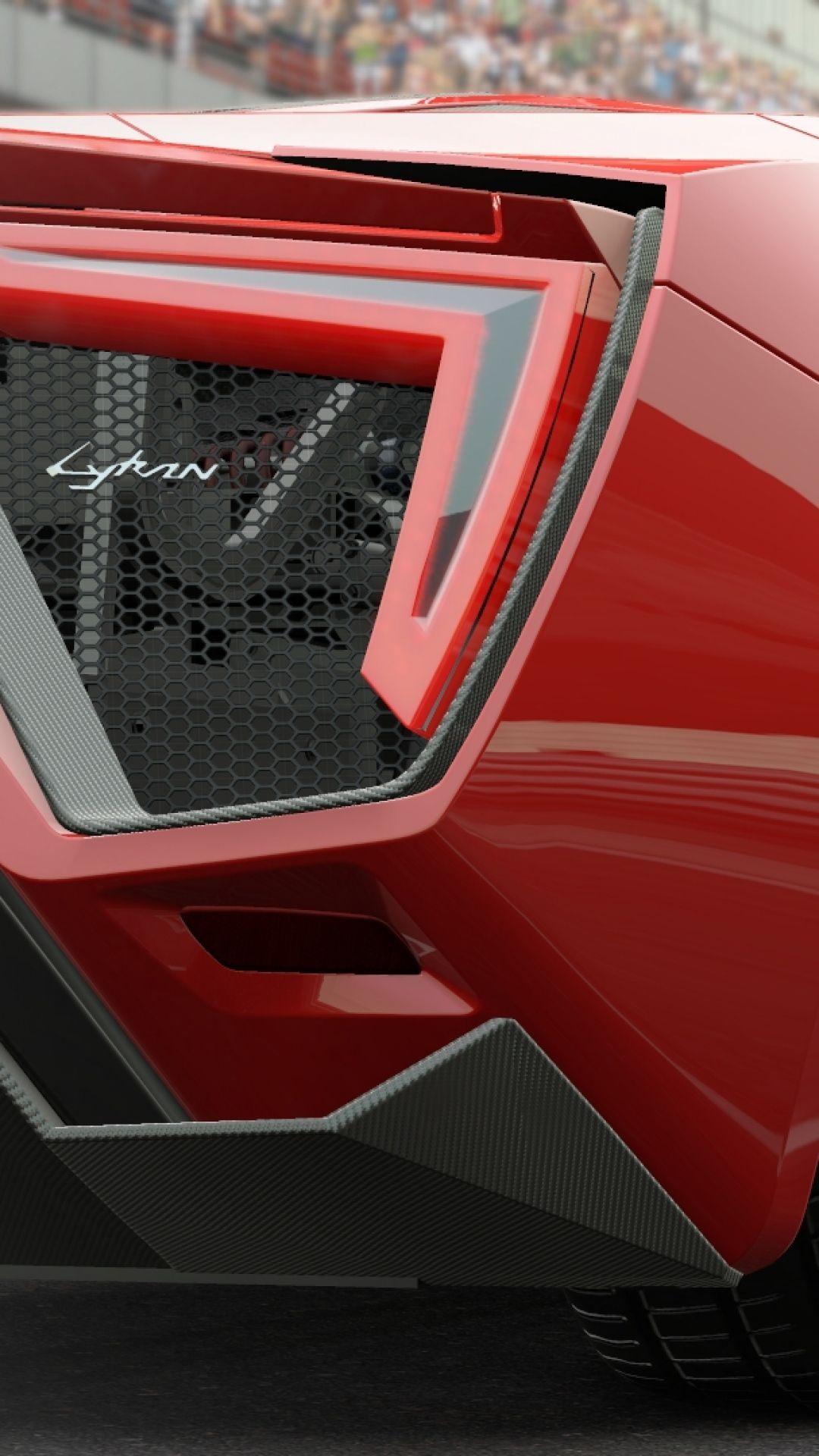 1080x1920 HD Background Project Cars Lykan Hypersport Red Supercar Wallpaper