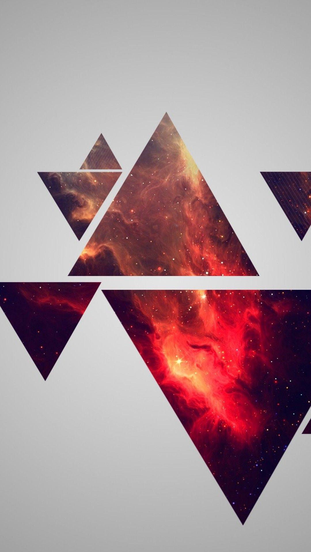 1080x1920 3D Triangle Abstract Design Wallpaper for Desktop
