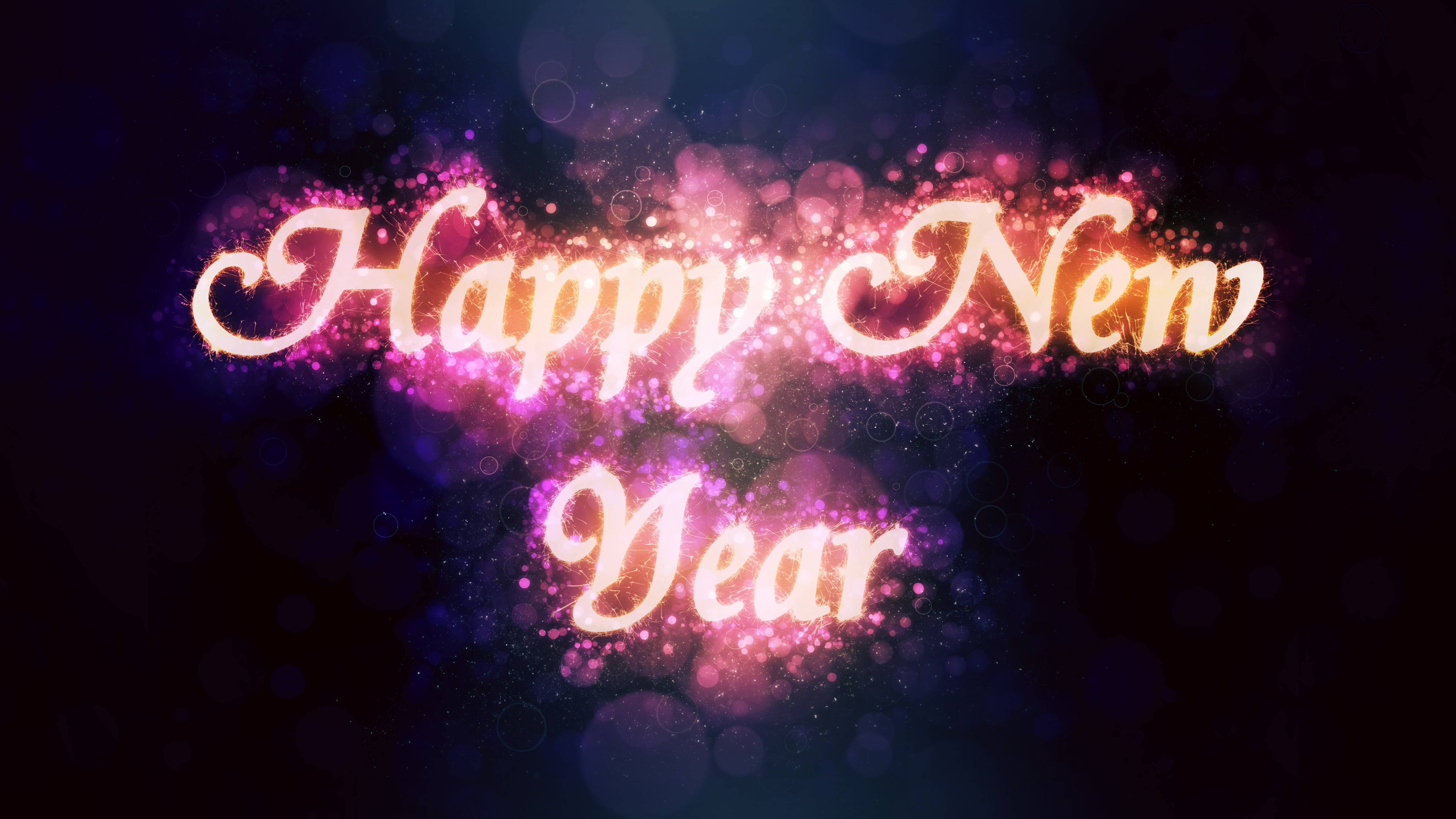 5120x2880 Happy New Year 2019 HD 4K 5K Wallpaper