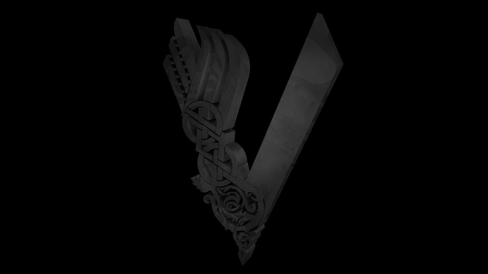 1920x1080 Vikings Logo Wallpaper