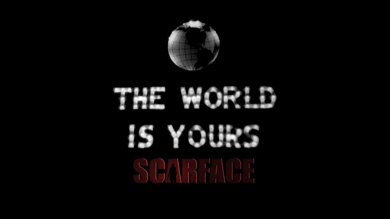 Download Al Pacino Scarface The World Is Yours Wallpaper  Wallpaperscom