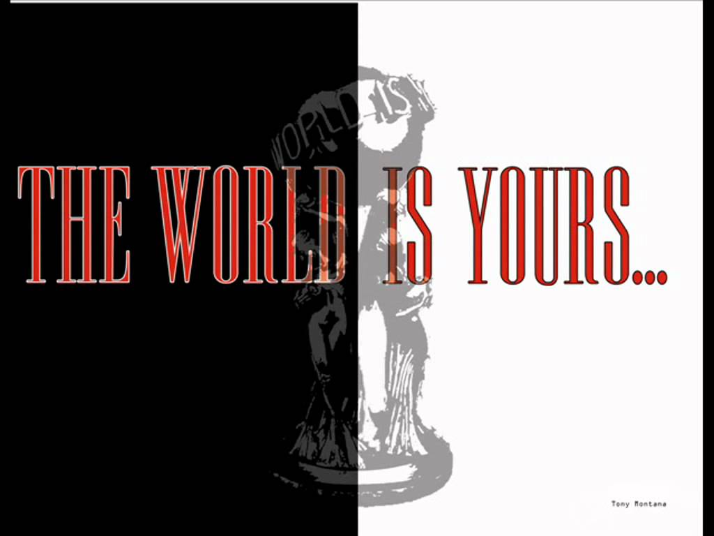 The World Is Yours Blimp Scarface GIFs  Tenor