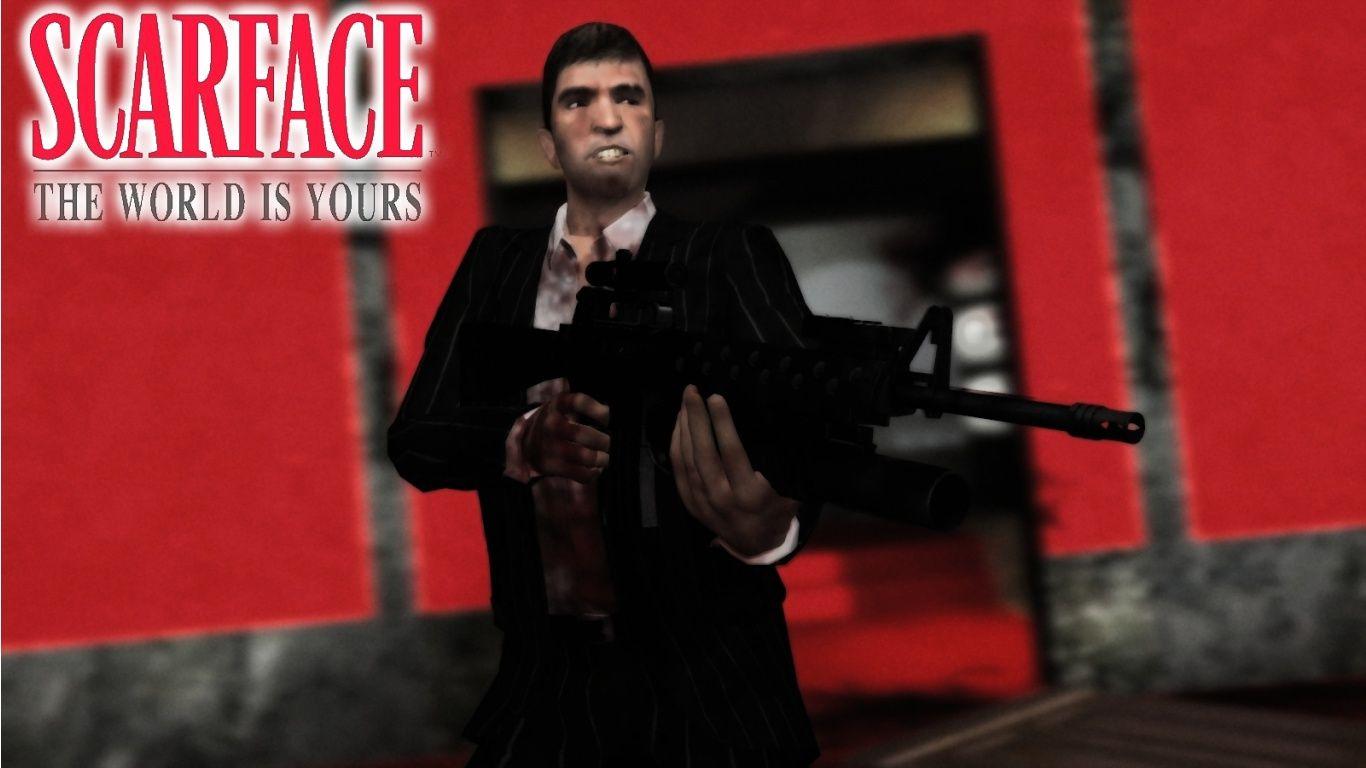 1366x768 Scarface The World Is Yours HD Wallpaper