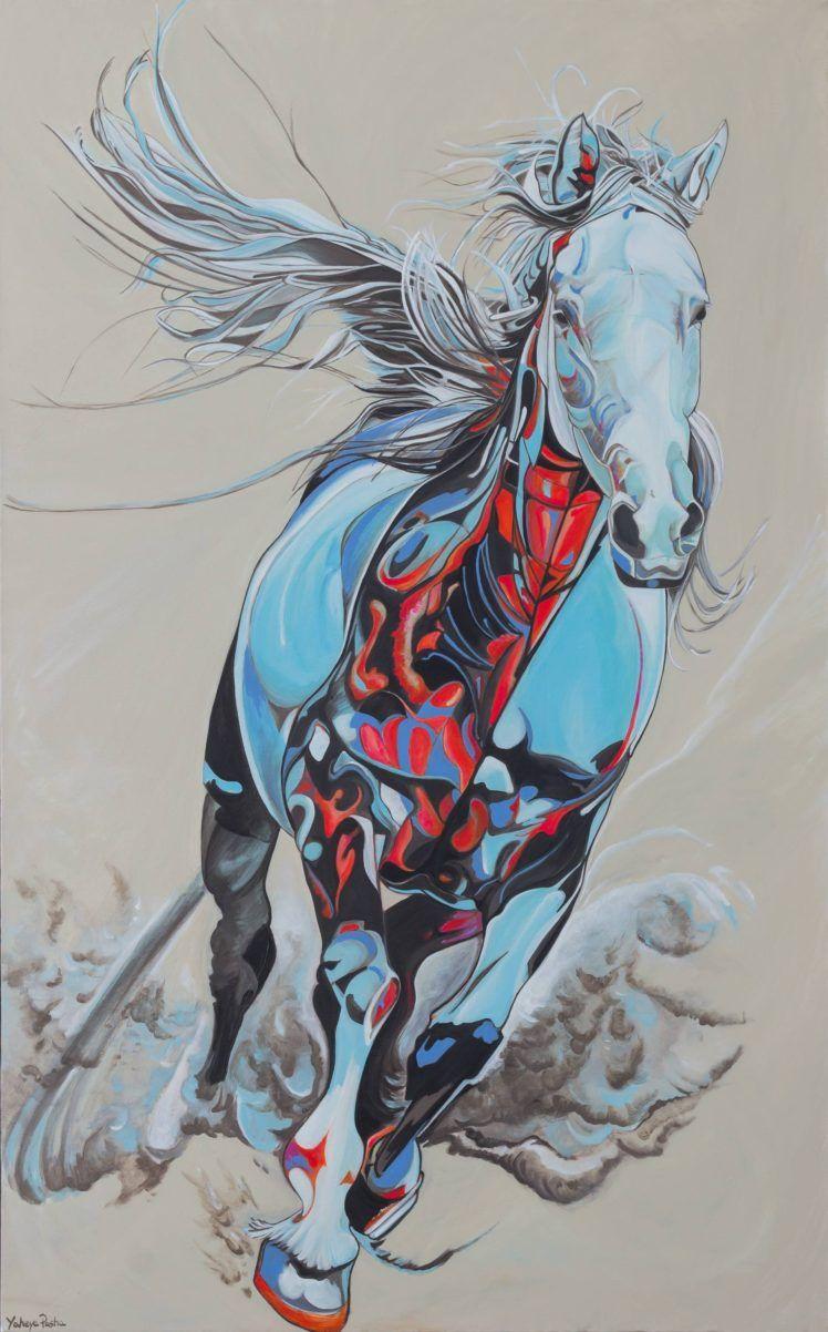 748x1202 beauty, Horse, Art, Artist, Yaheya, Pasha, Painting