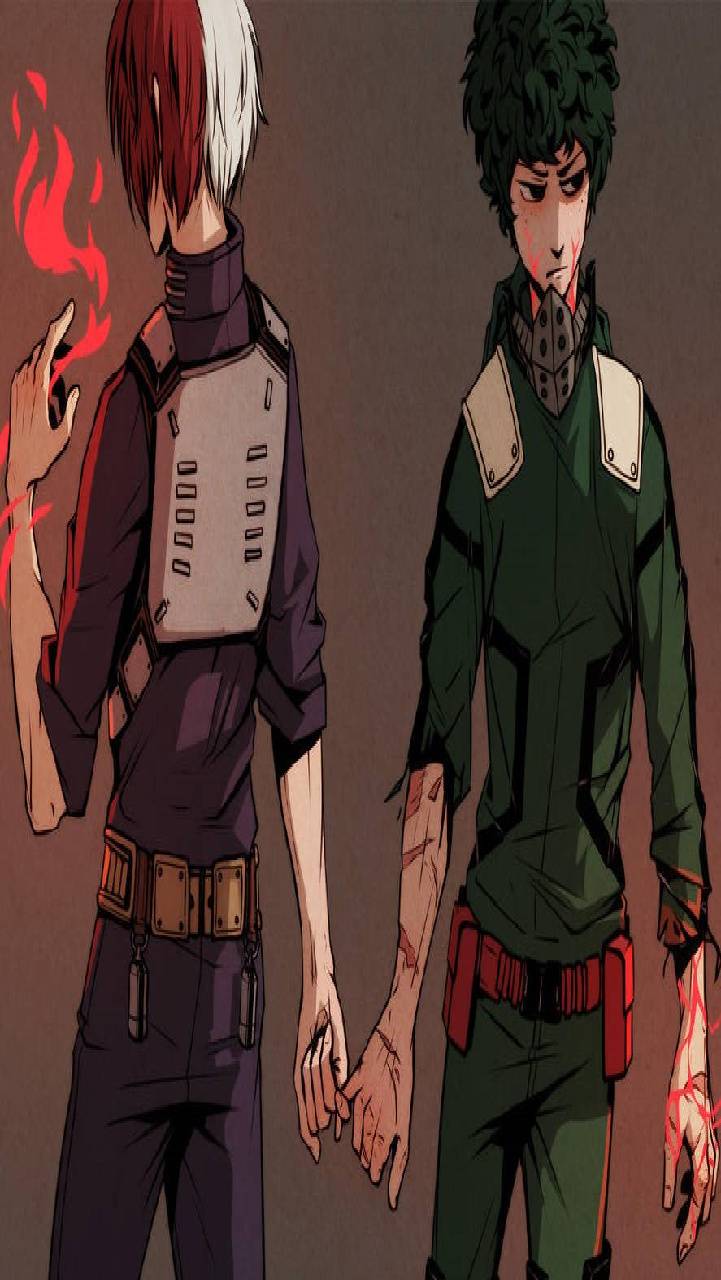 721x1280 Deku and Todoroki wallpaper