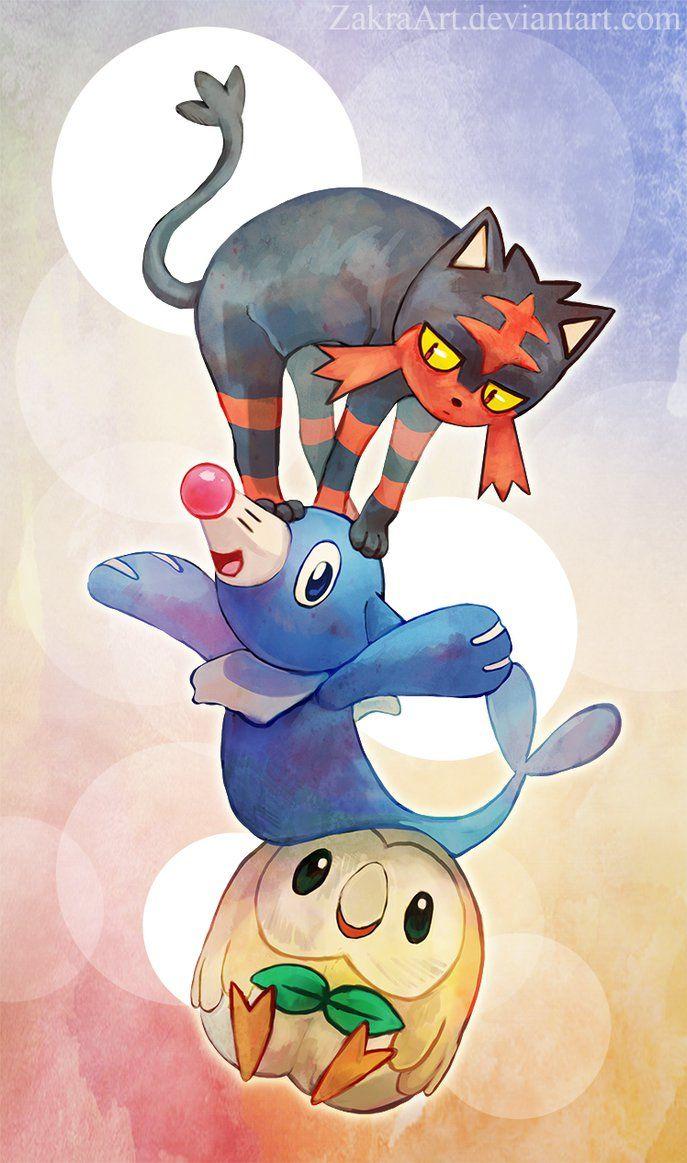 Pokemon Starters Sun and Moon Wallpapers Top Free Pokemon Starters