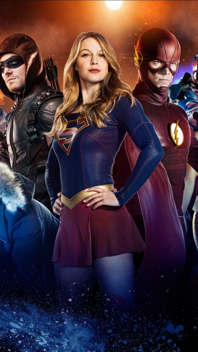 750x1334 Arrow Supergirl Flash Legends Of Tomorrow 4K Wallpaper. HD