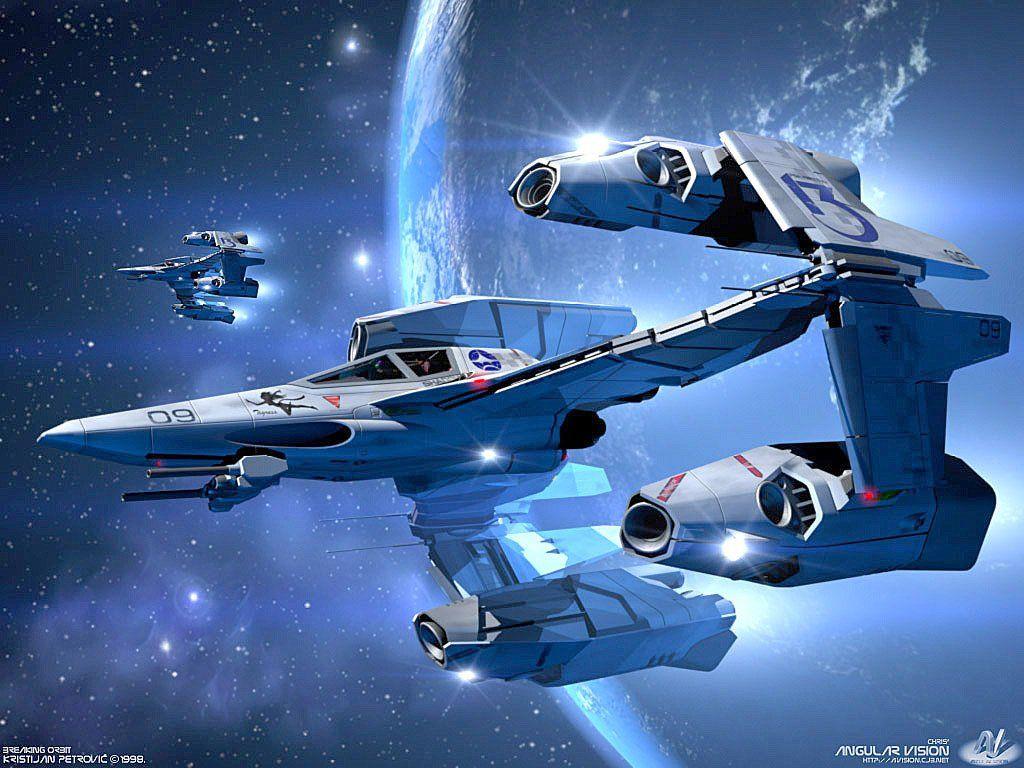 1024x768 Spaceship Wallpaper