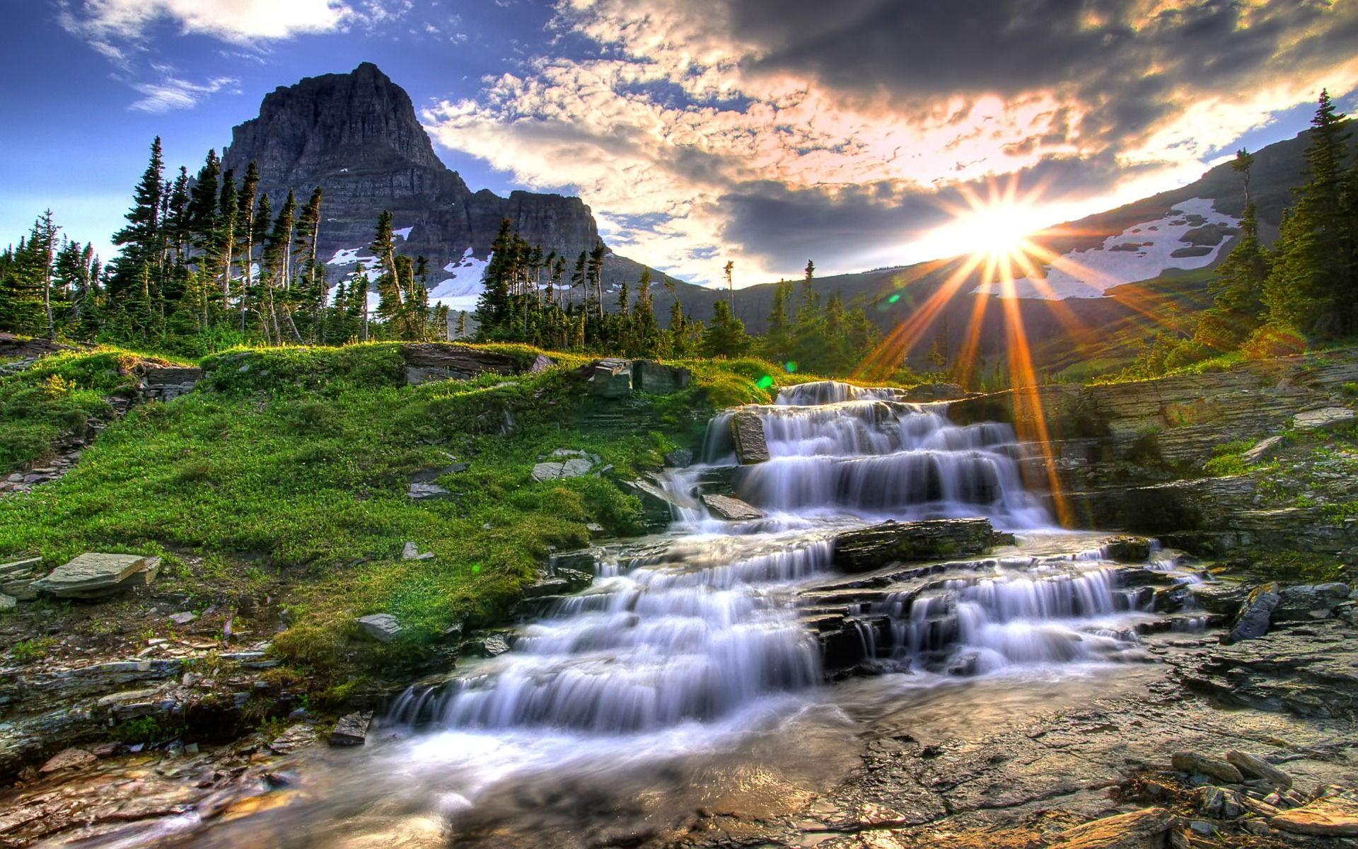 1920x1200 Small Waterfall HDR Wallpaper High Dynamic Range Nature