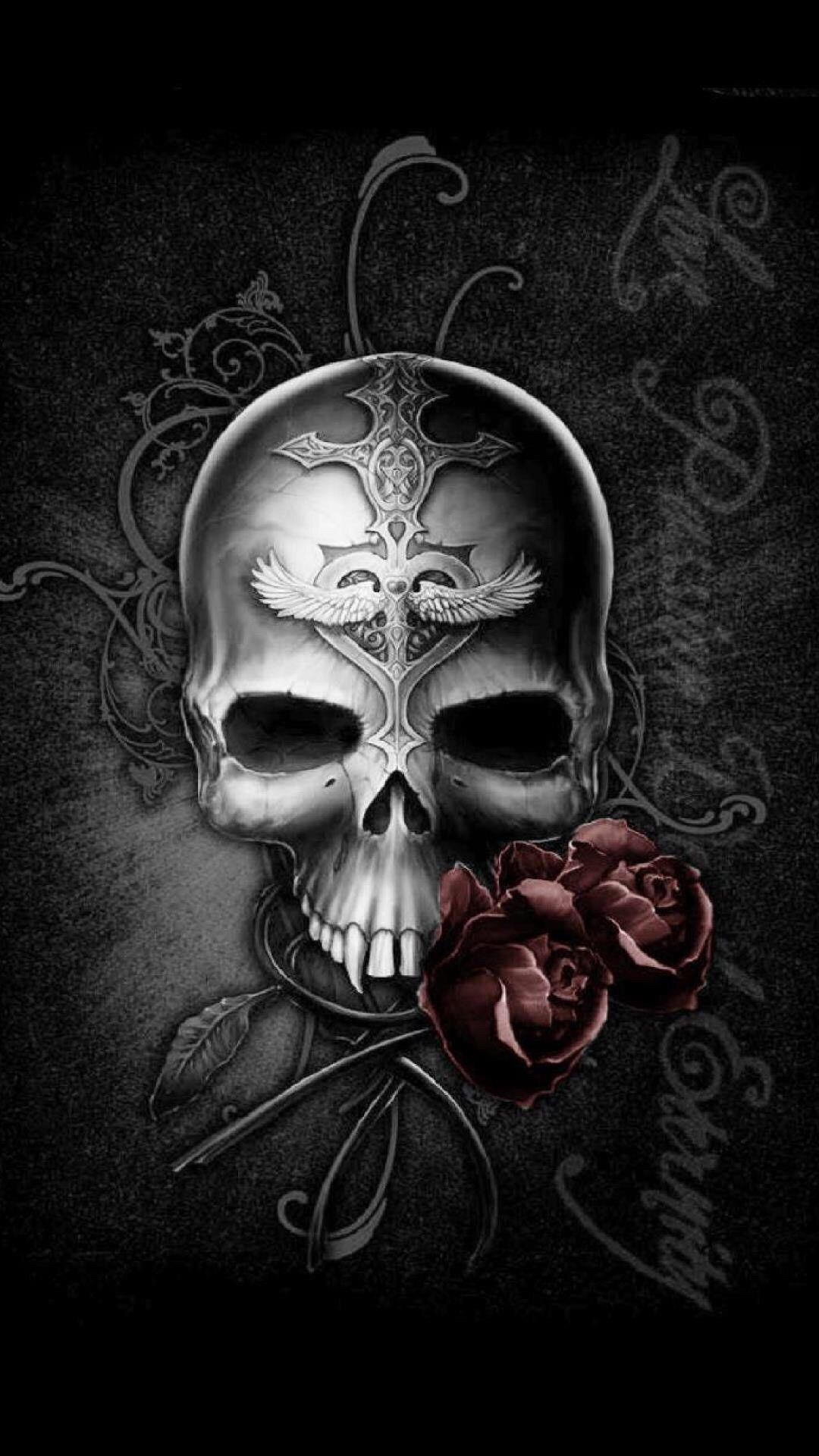 1080x1920 Badass Skull Wallpaper, Picture