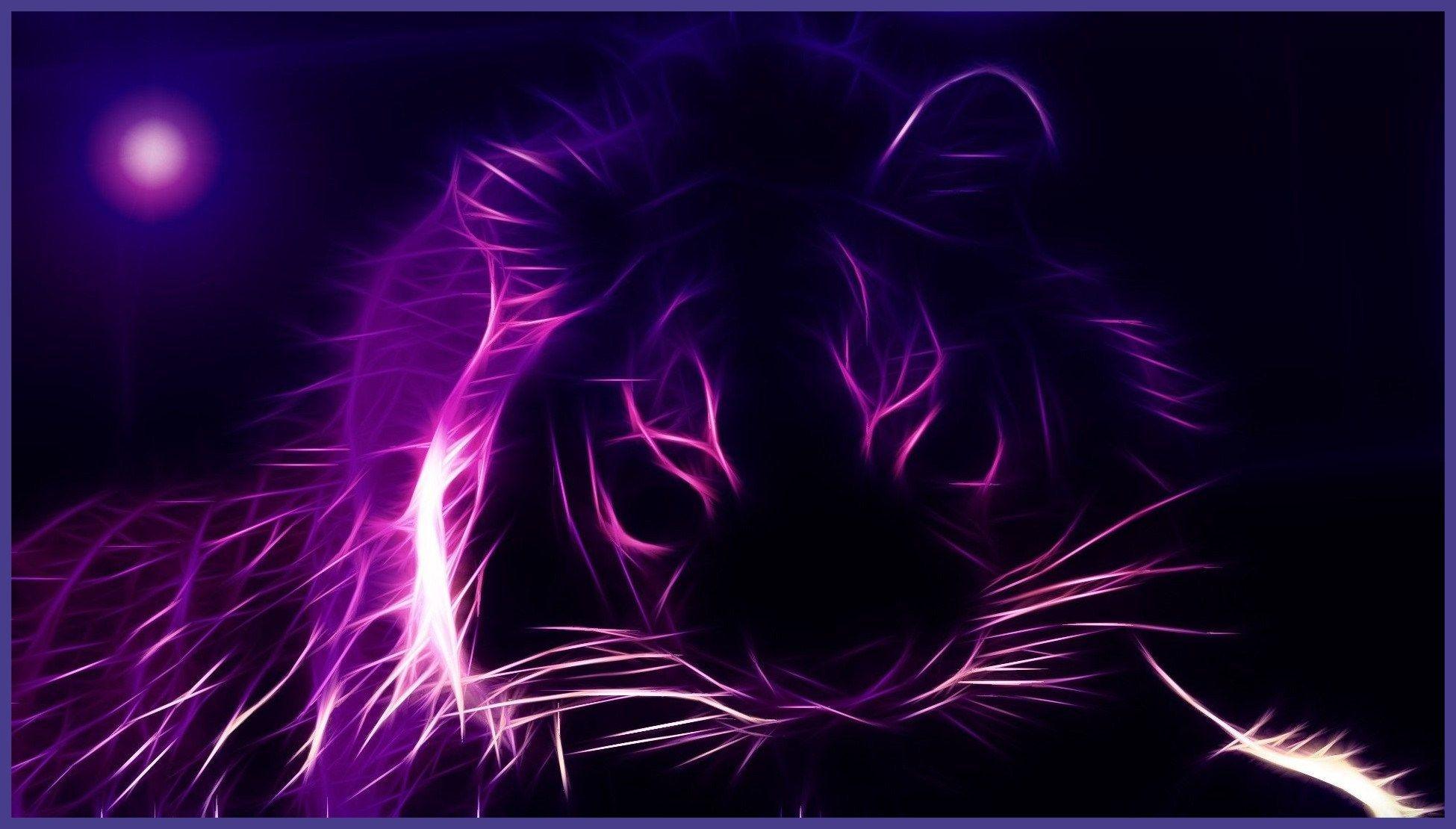Neon Lion Wallpapers - Top Free Neon Lion Backgrounds - WallpaperAccess