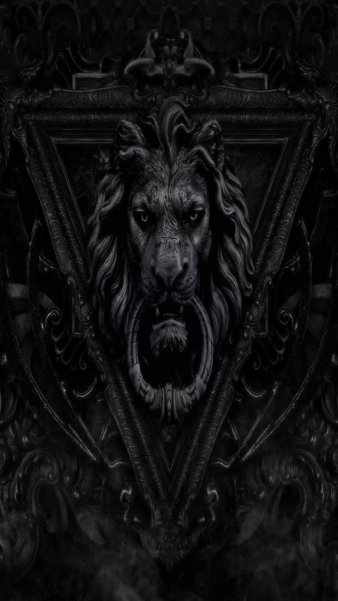 1080x1920 Black Lion HD Wallpaper