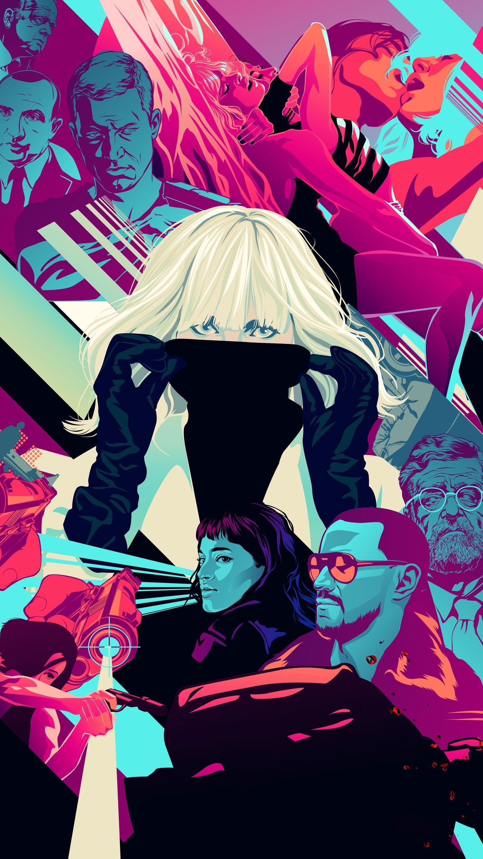 1536x2732 Atomic Blonde (2017) Phone Wallpaper. Best movie posters, Movie