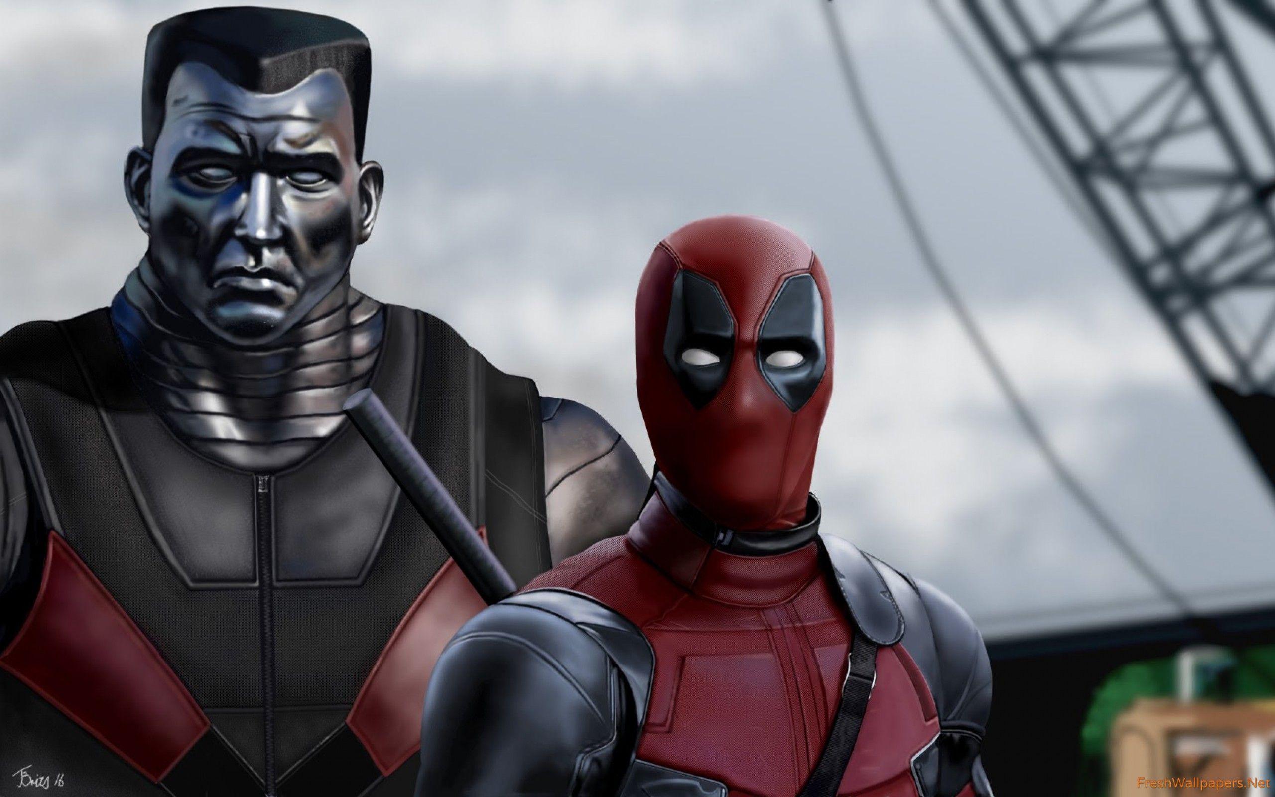 2560x1600 Deadpool with Colossus wallpaper