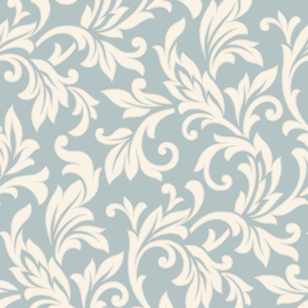 1000x1000 Allure Damask Pattern Pearl Ivory Motif Glitter Embossed Wallpaper Duck Egg 309829
