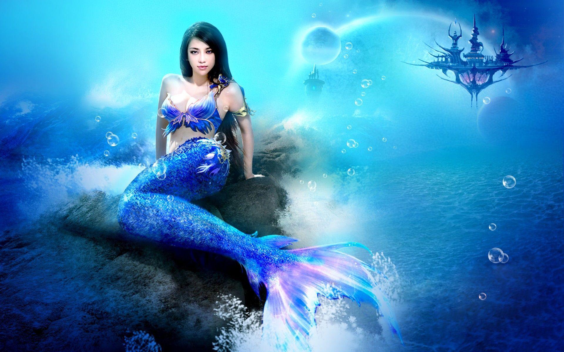Beautiful Mermaid Wallpapers Top Free Beautiful Mermaid Backgrounds Wallpaperaccess
