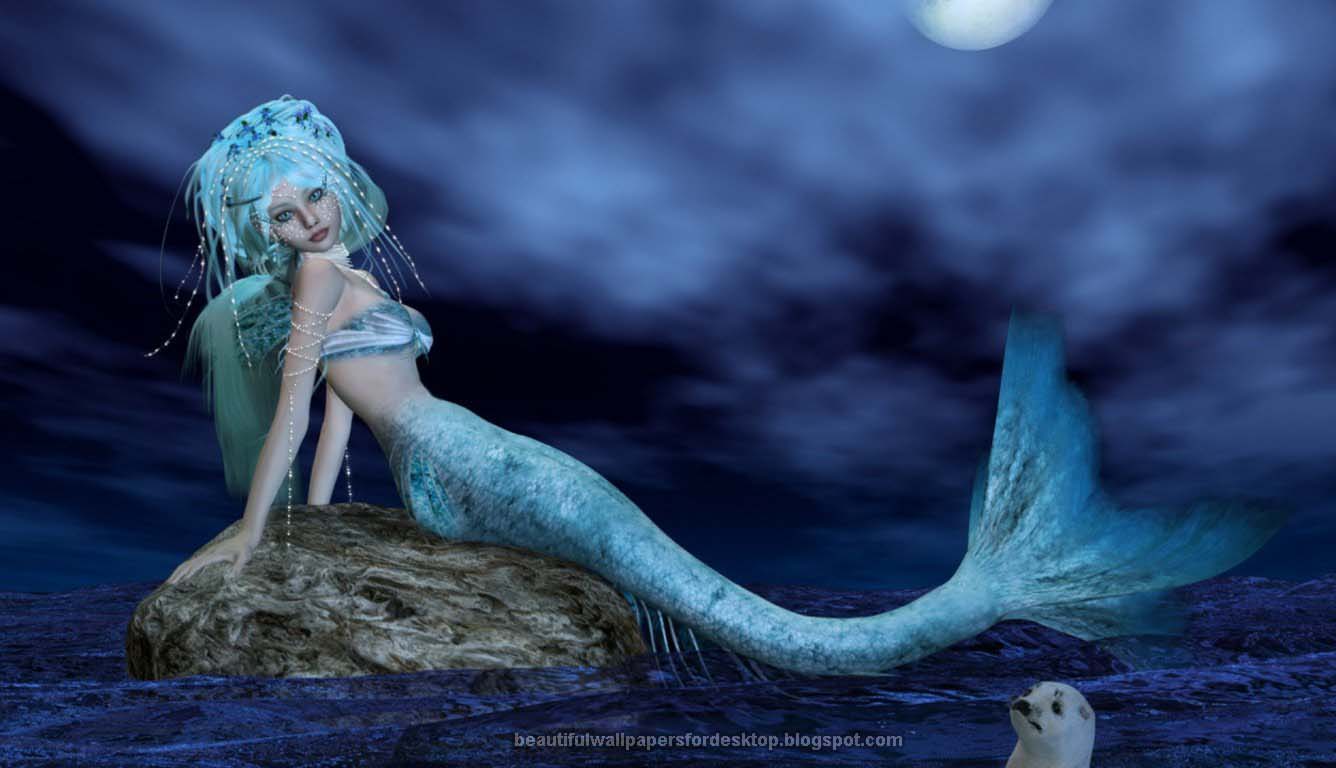 1336x768 Beautiful Mermaid Wallpaper