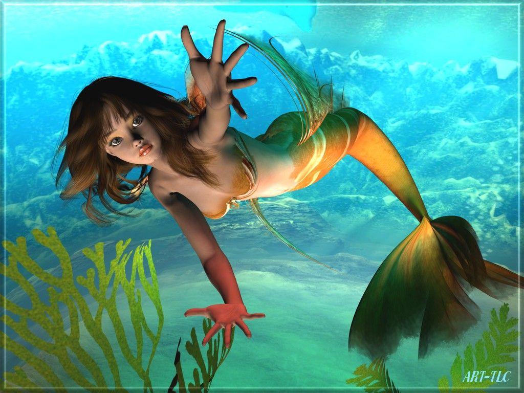 1024x768 Magazine Wallpaper: Mermaids Wallpaper Myspace Mermaid