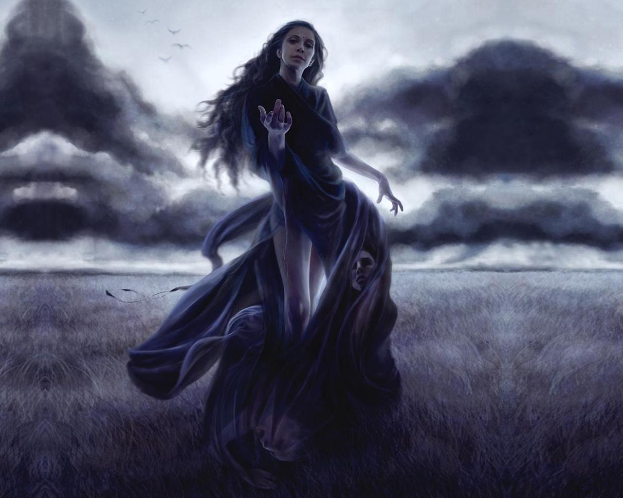 1280x1024 Dark Girl Beauty Siren Wallpaper From Dark Wallpaper
