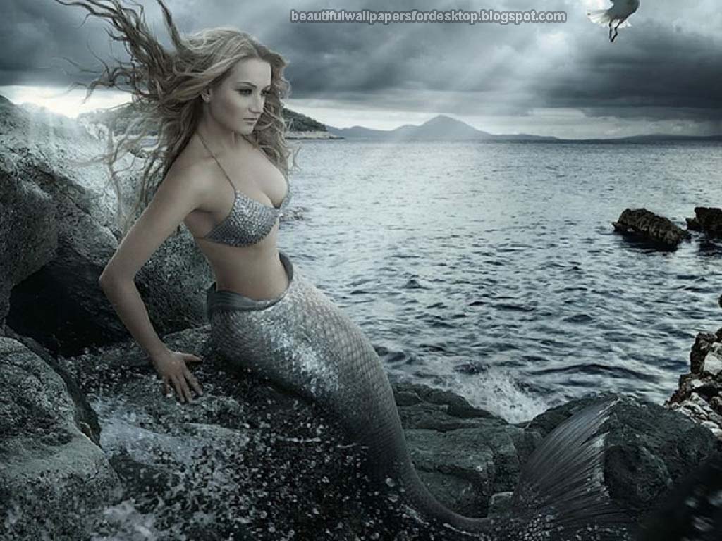 1024x768 Kamal Shah: Beautiful Mermaids Wallpaper