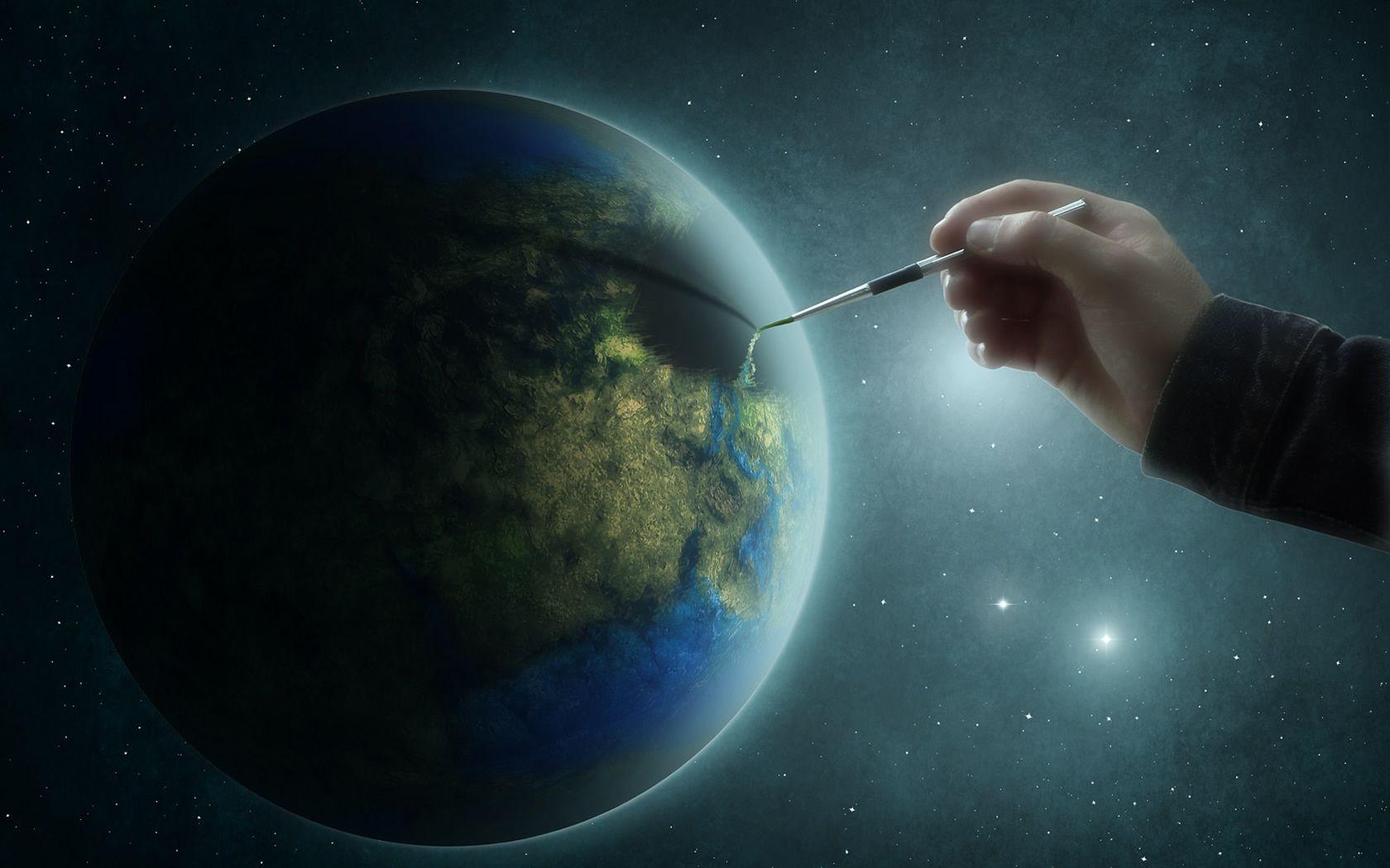 1680x1050 Earth Digital Art Wallpaper Desktop Wallpaper
