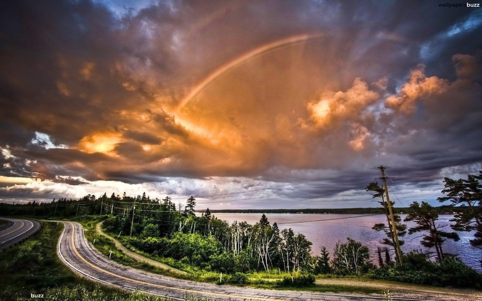 1920x1200 Rainbow after a hurricane HD Wallpaper