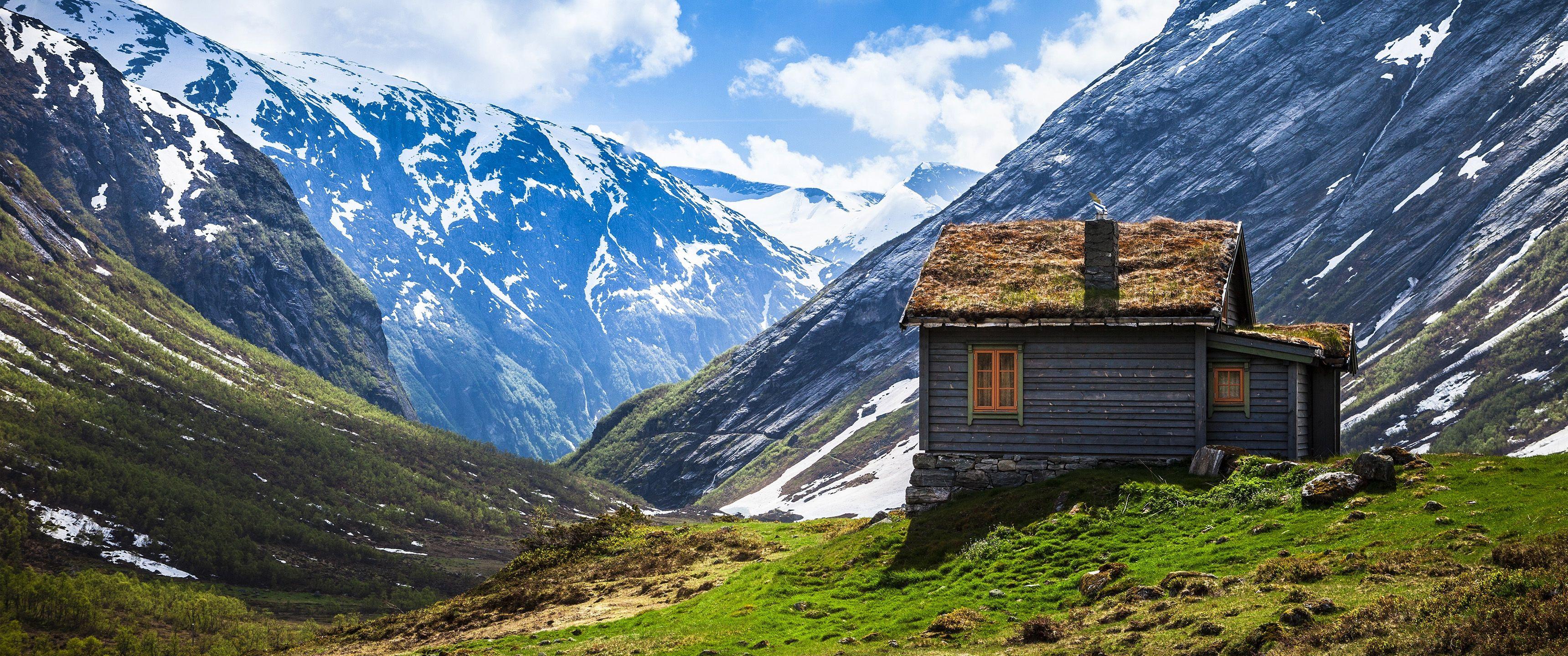 3440x1440 A Single Cabin 21:9 Wallpaper. Ultrawide Monitor 21:9