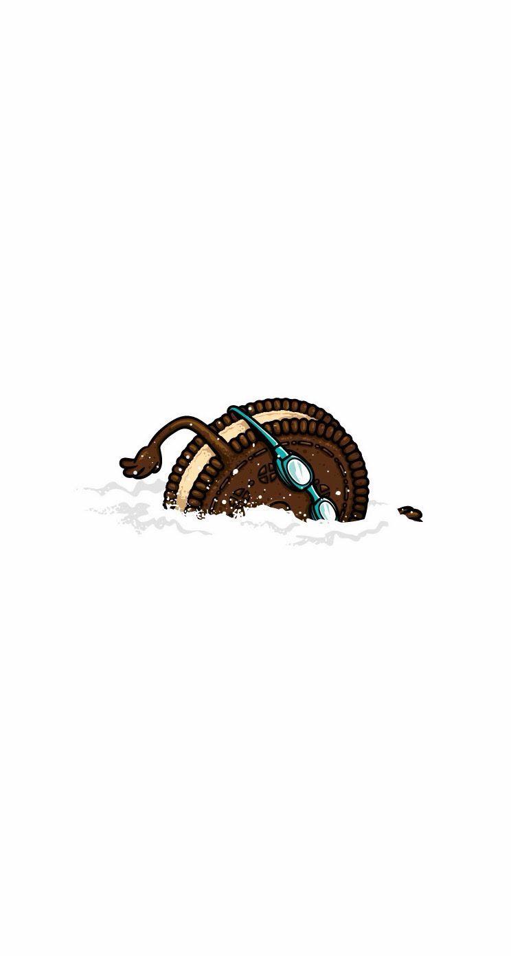 744x1392 Oreo swimming in the milk. OMG, have I pinned this? xD