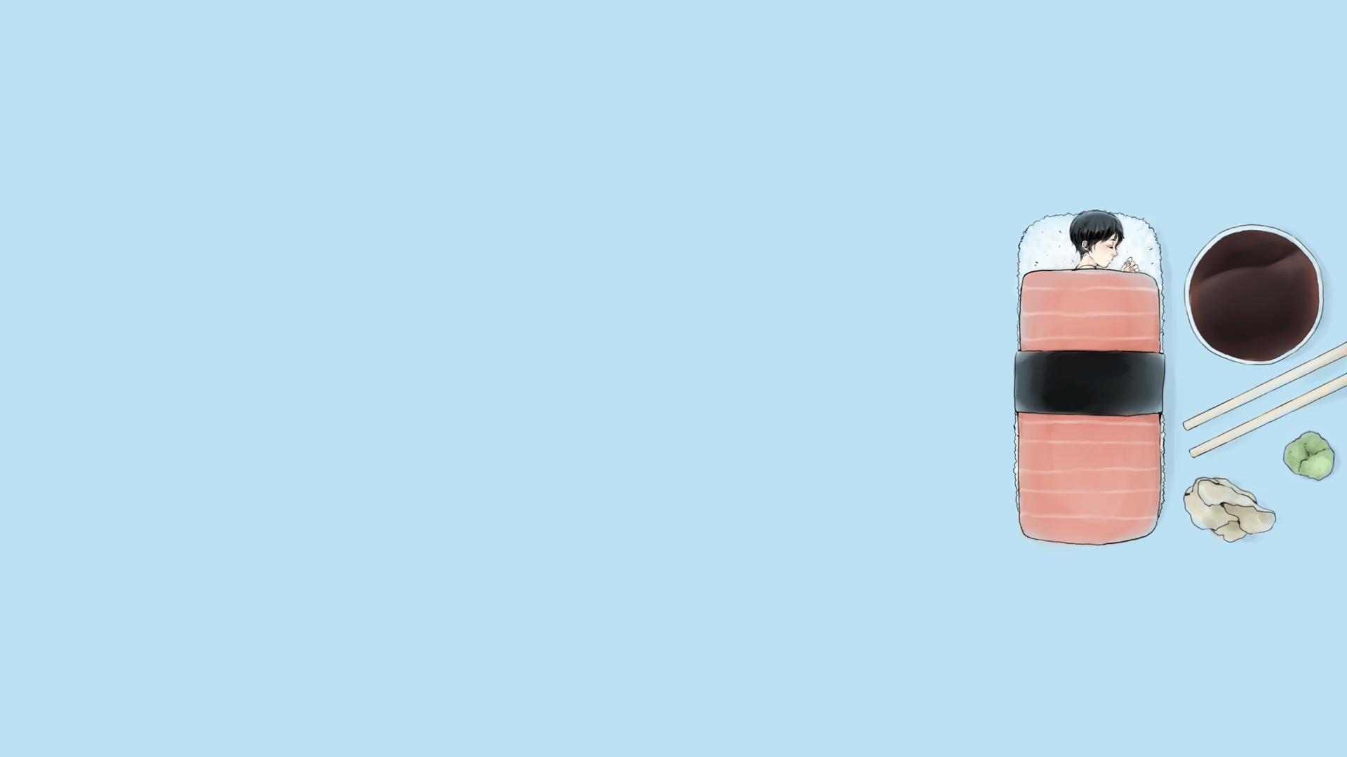 1920x1080 While we're doing humanized sushi wallpaper. 1920x1080