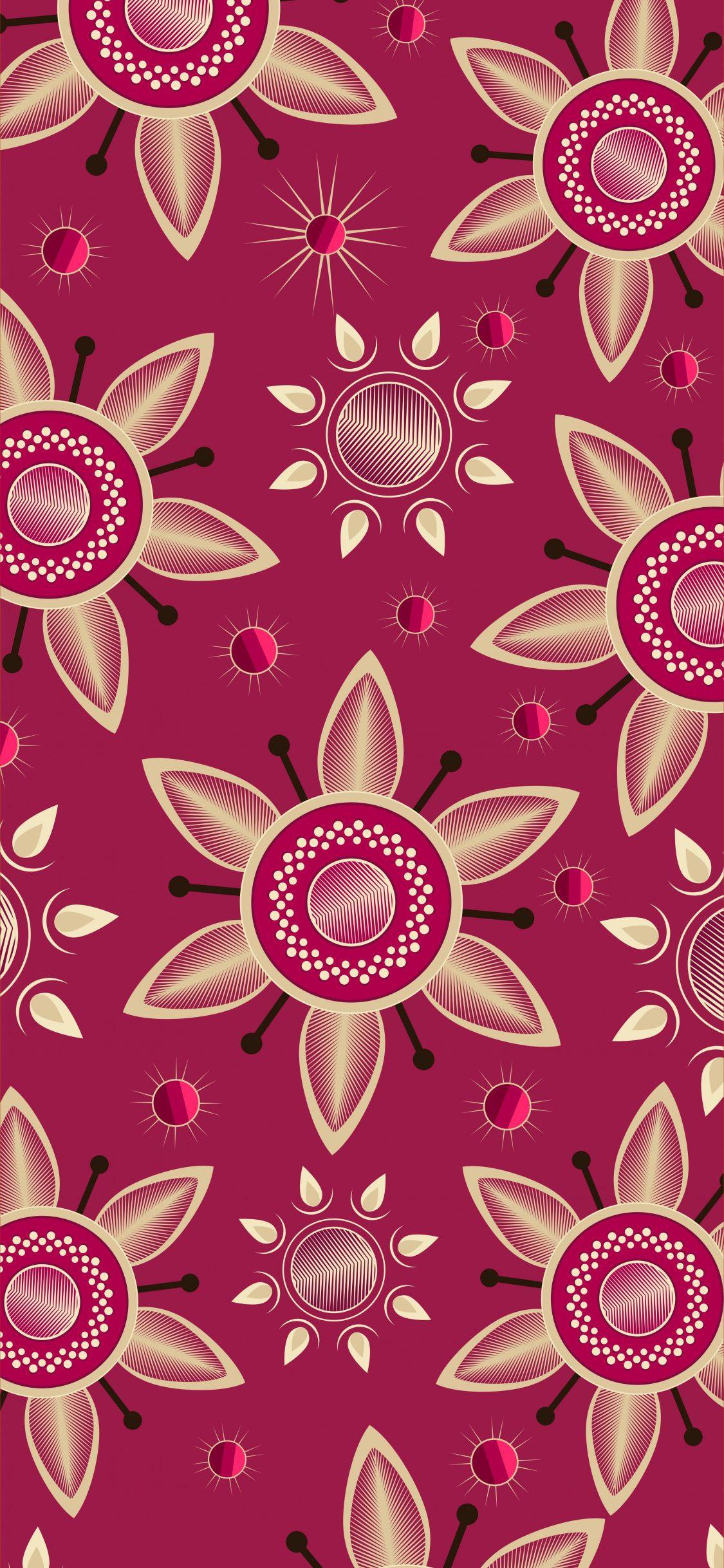 Flower Pattern iPhone Wallpapers - Top Free Flower Pattern iPhone ...