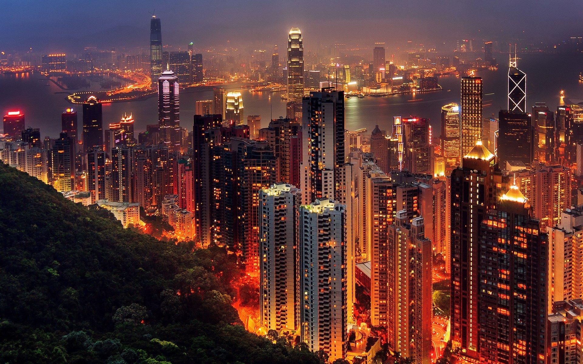 1920x1200 desktop wallpaper for hong kong. Man made. Tokkoro