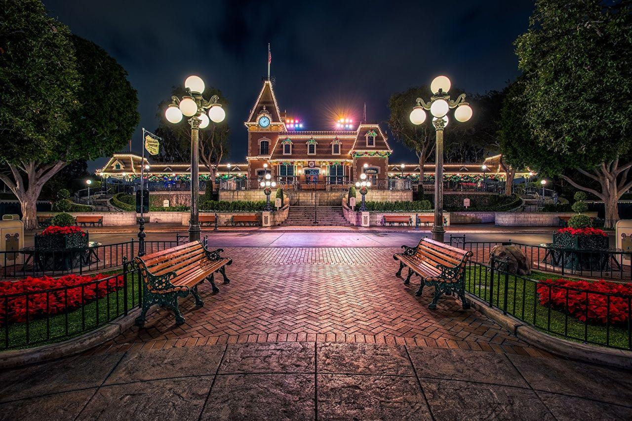 1280x853 Desktop Wallpaper Anaheim California Disneyland USA Bench