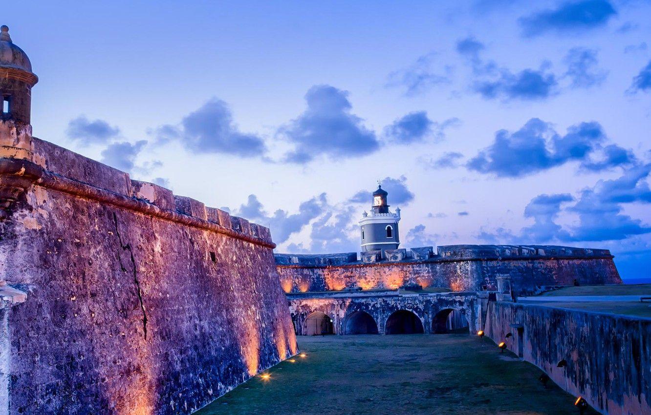1332x850 Wallpaper castle, Puerto Rico, San Juan, Castillo San Felipe del