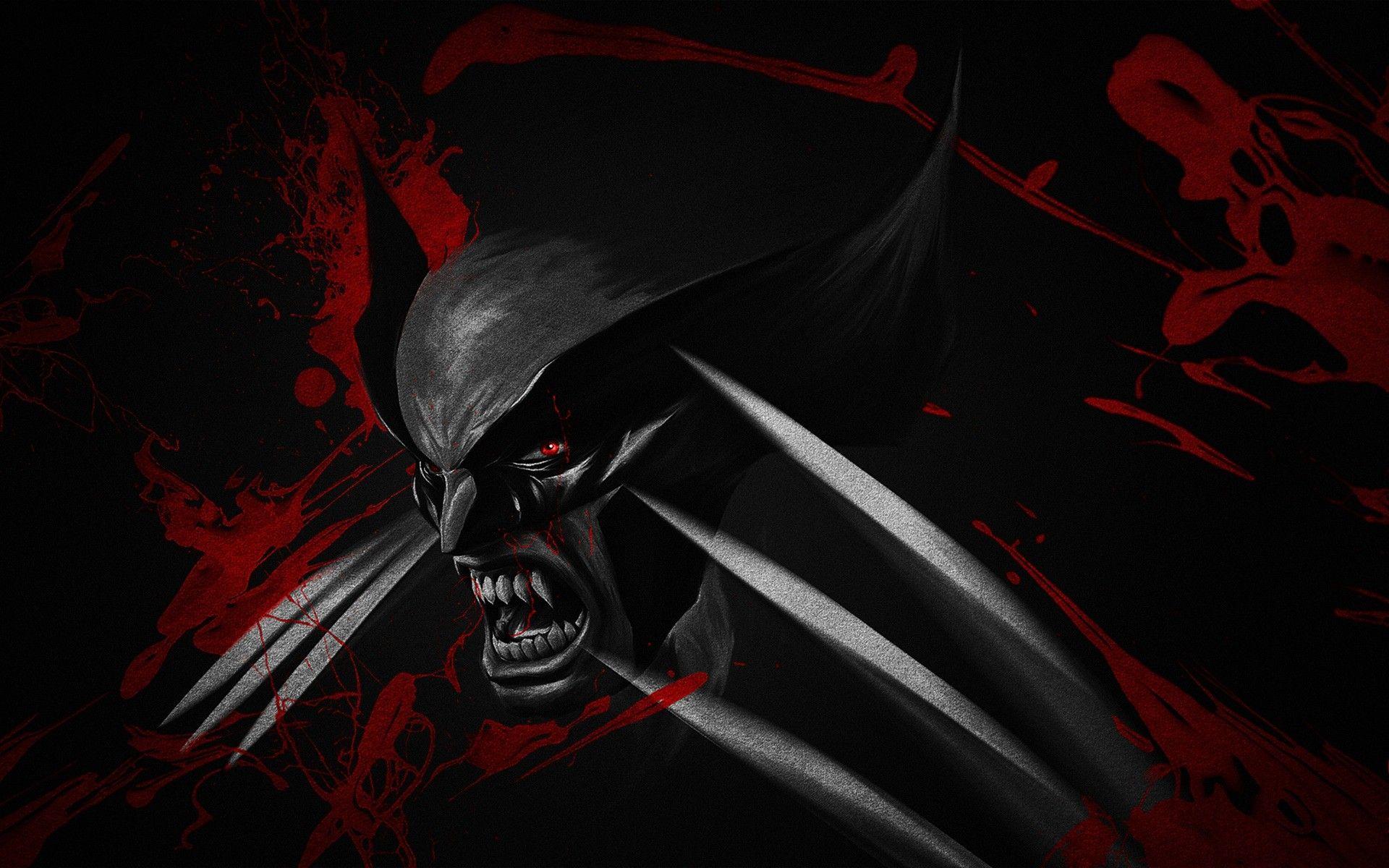 1920x1200 Black and Red Wolverine. iPhone wallpaper for free