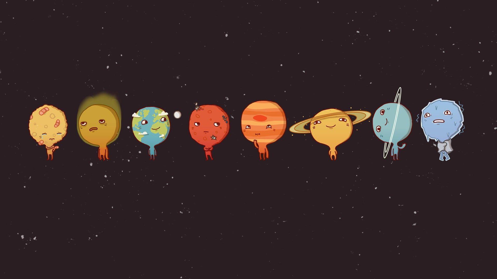 1920x1080 Planets illustration, space, Sun, Venus, Mercury HD wallpaper