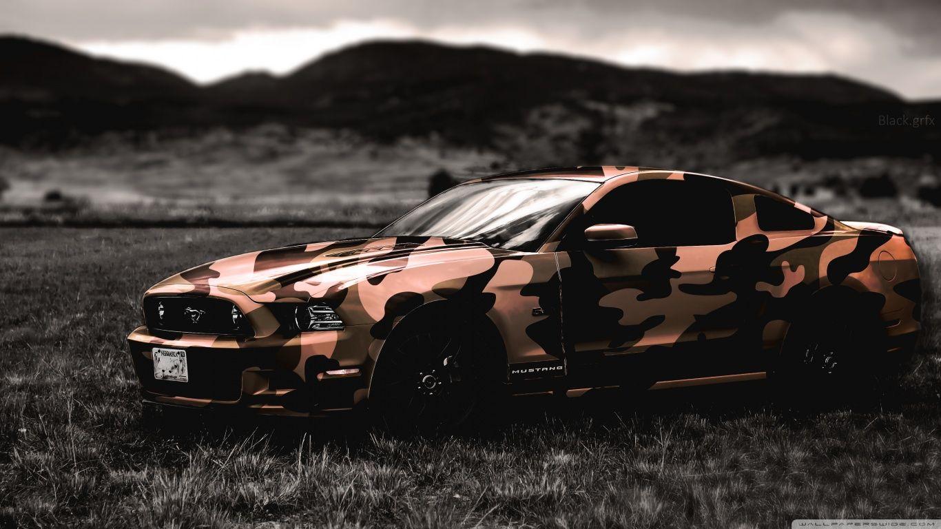 1366x768 Cute Ford Mustang HD Wallpaper 1080P