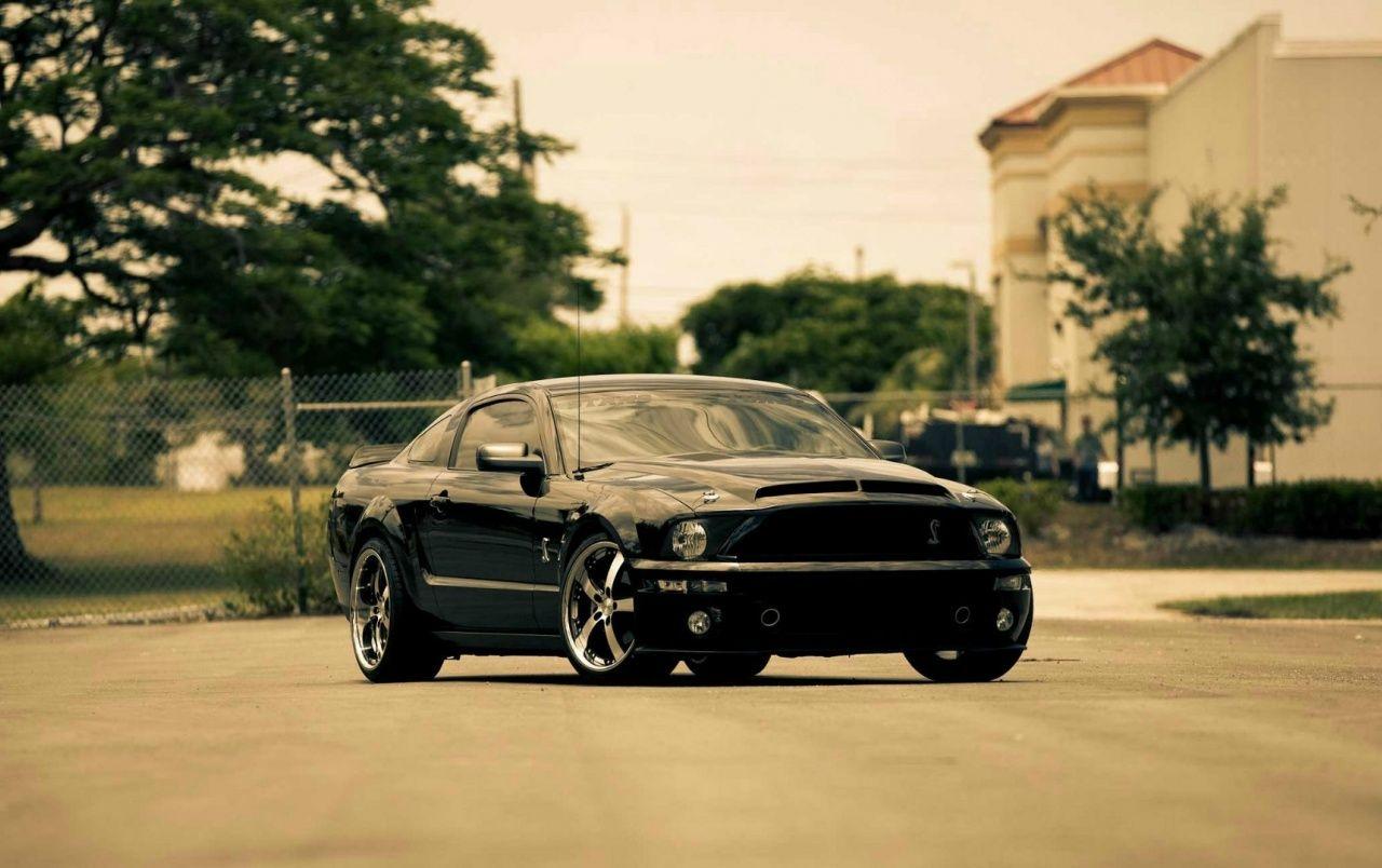 1280x804 Black Mustang wallpaper. Black Mustang