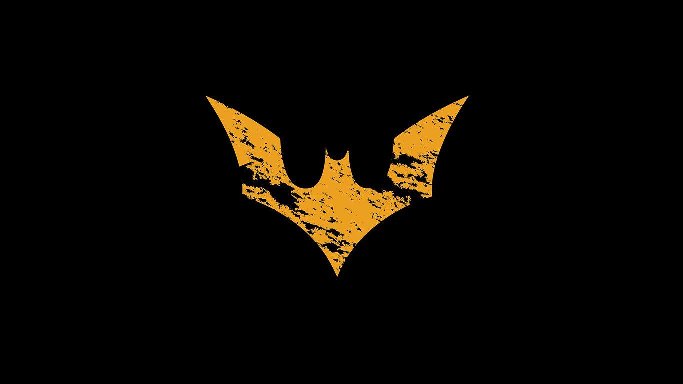 1366x768 wallpaper for desktop, laptop. batman logo yellow dark