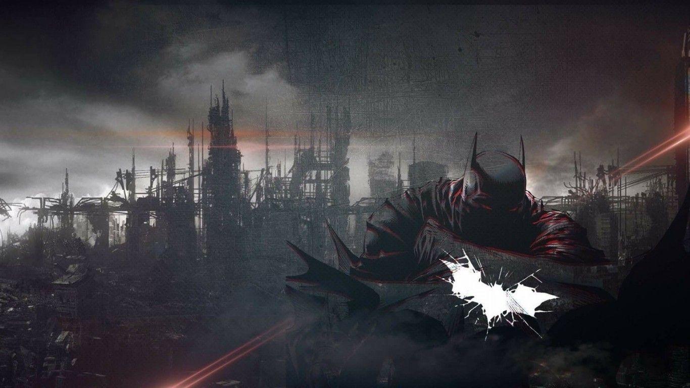 1366x768 Download 1366x768 Batman, Painting, Dc Comics, Dark Theme