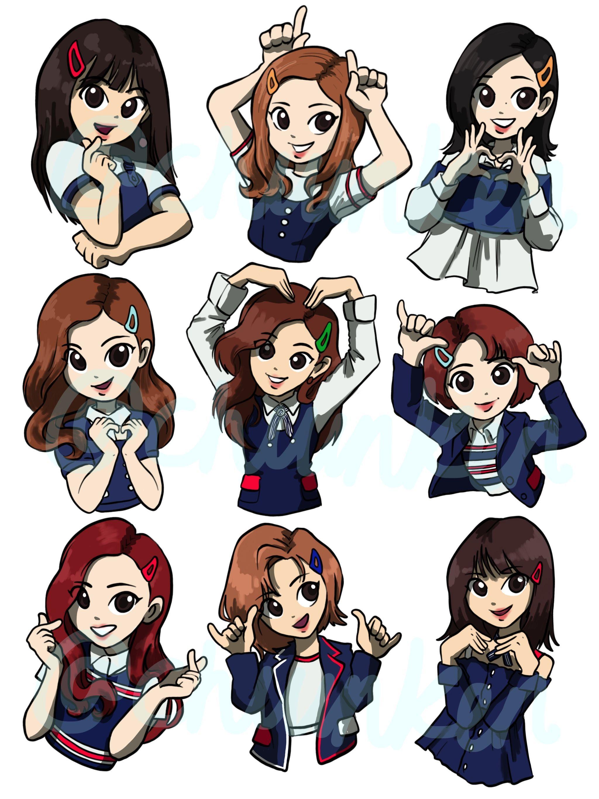 twice chibi wallpapers top free twice chibi backgrounds wallpaperaccess