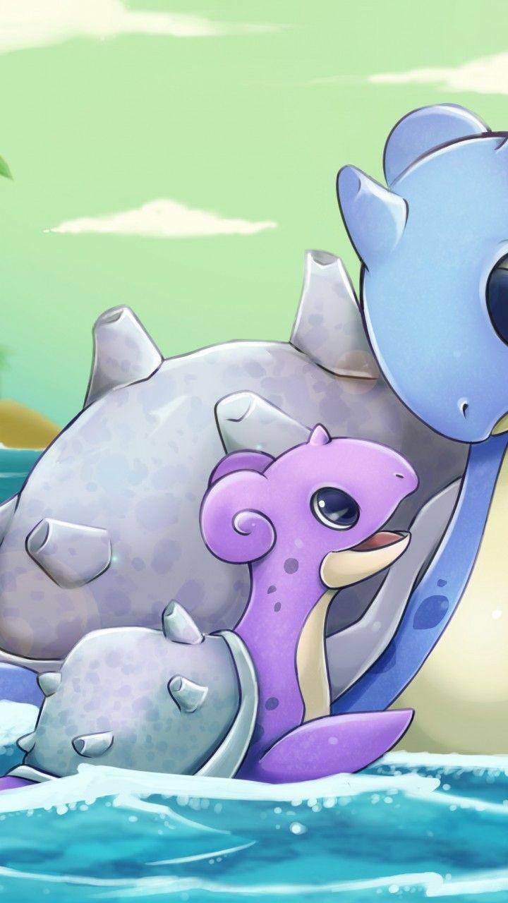 720x1280 Download 720x1280 Lapras, Pokemon, Water, Cute Wallpaper