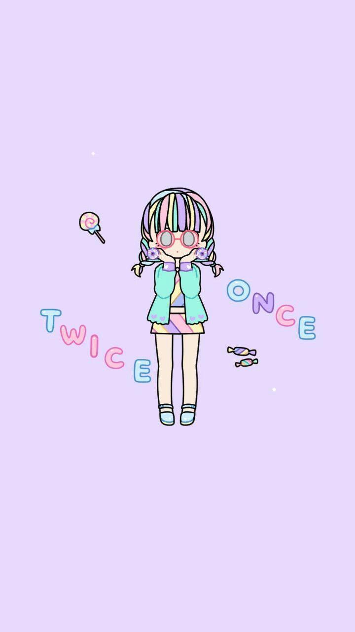 720x1280 Wallpaper Pastel Girl Twice ❤❤. Kawaii wallpaper