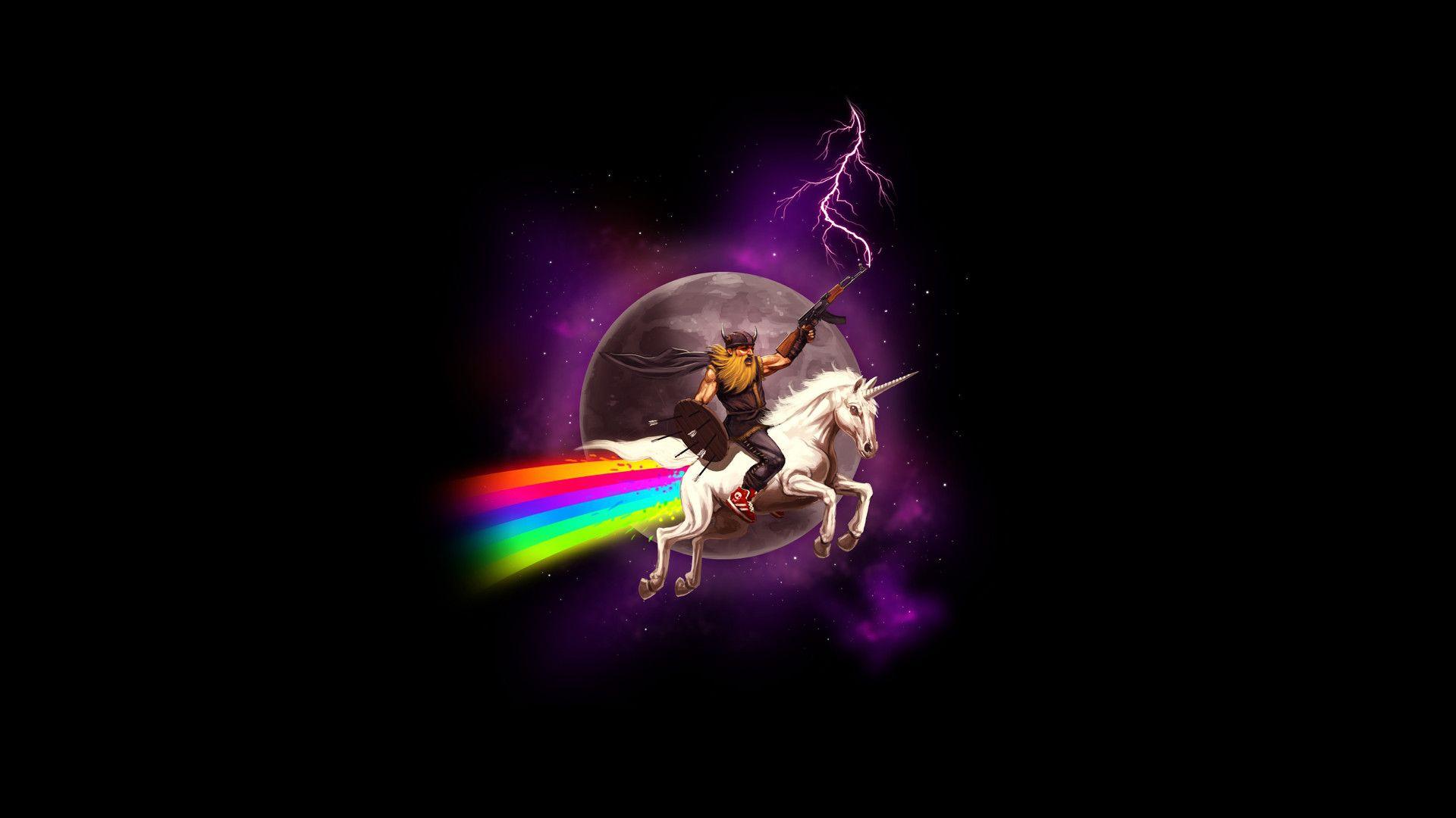 rainbow unicorn wallpaper widescreen